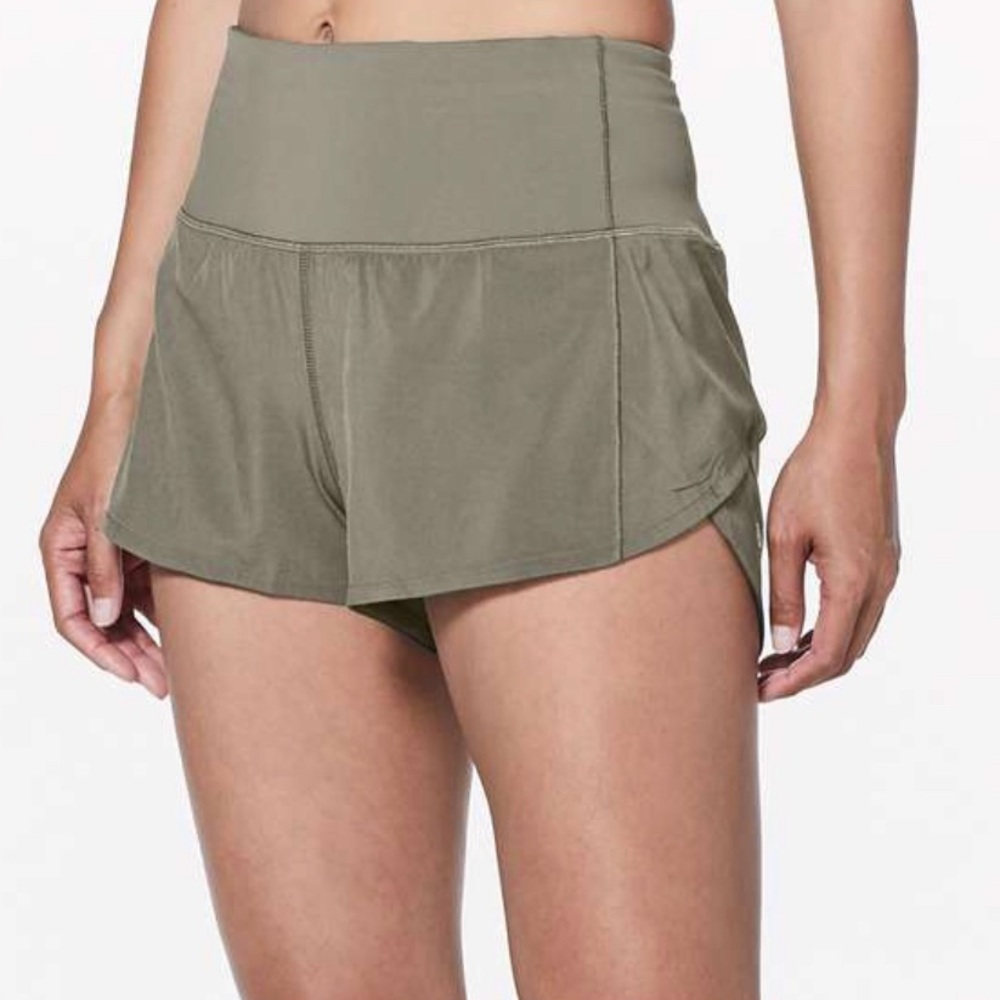 Speed up hi rise lululemon olive